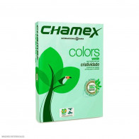 PAPEL FOTOCOPIA A4 VERDE 75 G PAQUETE X 500 UND