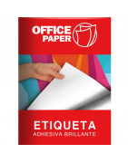 PAPEL ADHESIVO BLANCO BRILLANTE 180 G A4 100 HOJAS