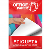 PAPEL ADHESIVO BLANCO BRILLANTE 180 G A4 25 HOJAS