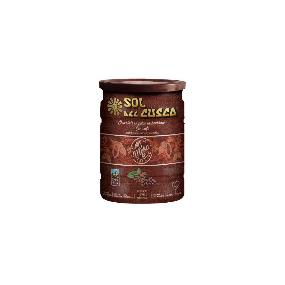 Chocolate Instántaneo SOL DEL CUSCO Moka Frasco 220g