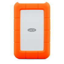 Disco duro externo portatil LACIE Rugged 1TB, USB-C / USB 3.0 / USB 2.0, Color Naranja