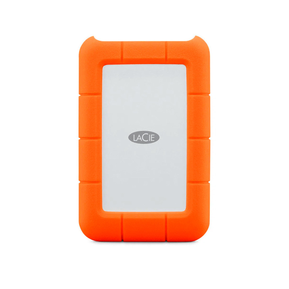 Disco duro externo portatil LACIE Rugged 2TB, USB-C / USB 3.0 / USB 2.0, Color Naranja
