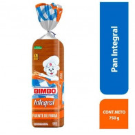 Pan de Molde BIMBO Integral Bolsa 750g