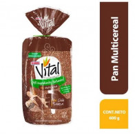 Pan de Molde Integral BIMBO Vital Multicereal Bolsa 600g