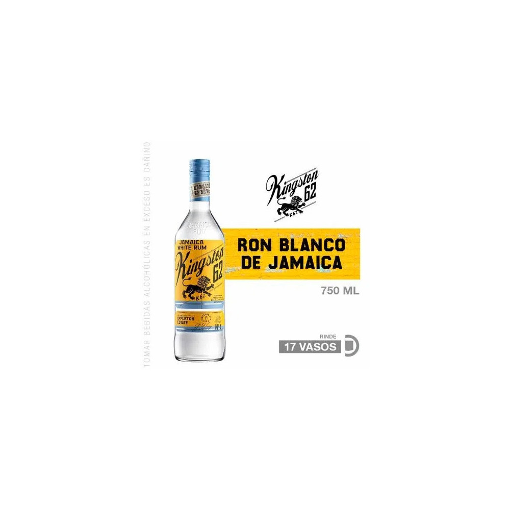 Ron KINGSTON 62 Blanco Botella 750ml