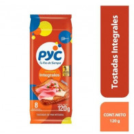 Tostadas PYC Integrales Paquete 120g