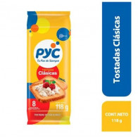 Tostadas PYC Clásicas Paquete 118g