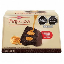 Bizcocho PRINCESA Chocolate con Maní Caja 420g