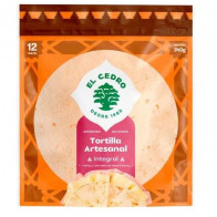 Tortilla Artesanal Integral EL CEDRO Bolsa 12un
