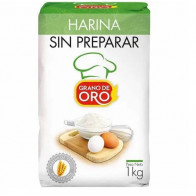 Harina Sin Preparar GRANO DE ORO Bolsa 1Kg