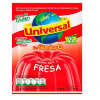 Gelatina UNIVERSAL Sabor a Fresa Bolsa 130g