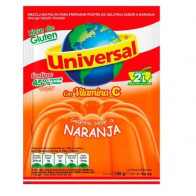Gelatina UNIVERSAL Sabor a Naranja Bolsa 130g