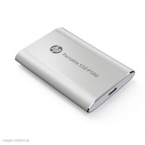 Disco duro externo estado sólido HP P500, 500GB, USB 3.1 Tipo-C, Plata