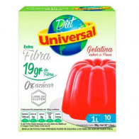 Gelatina UNIVERSAL Sabor a Fresa Extra Fibra Bolsa 38g