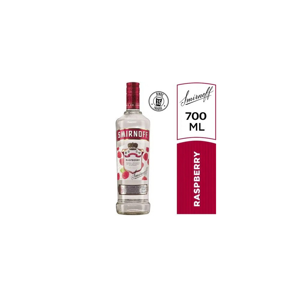 Vodka SMIRNOFF Raspberry Botella 700ml