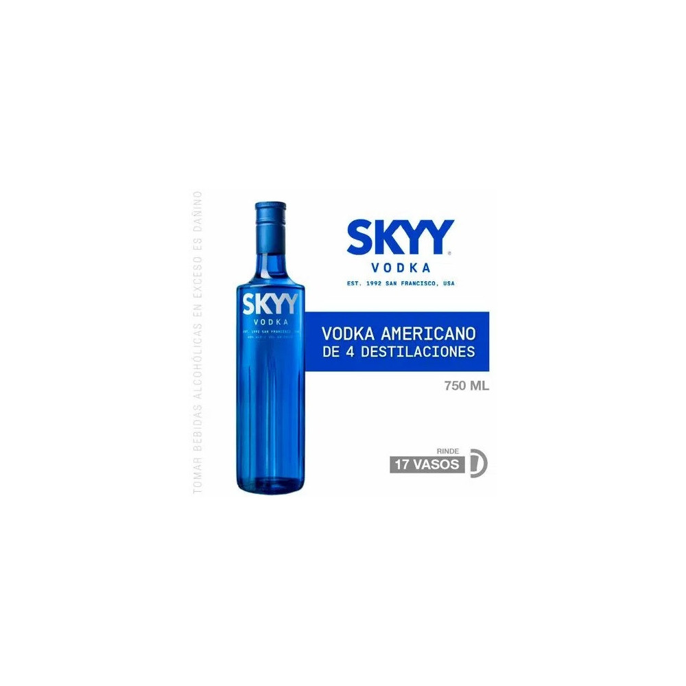 Vodka SKYY Clásico Botella 750ml