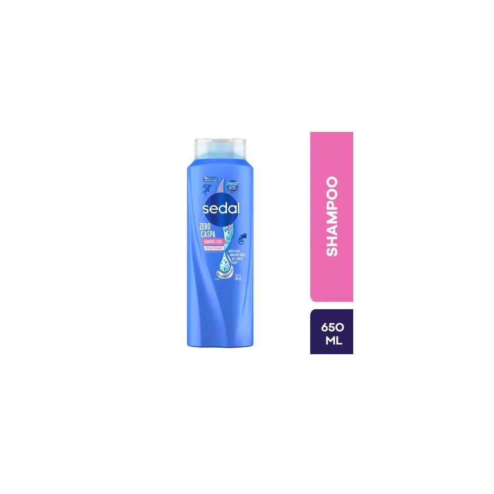 Shampoo SEDAL Zero Caspa 2 en 1 Frasco 650ml