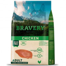 Bravery Chicken Adult Large/Medium Breeds Alimento Seco Perro 4 KG