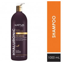 Shampoo KATIVA con Ácido Hialurónico, Keratina & Q10 Frasco 1L