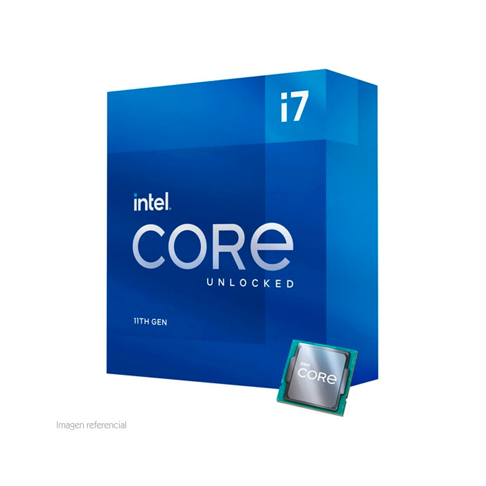 Procesador Intel Core i7-11700K 3.60 / 5.00 GHz, 16 MB Caché L3, LGA1200, 125W, 14 nm.
