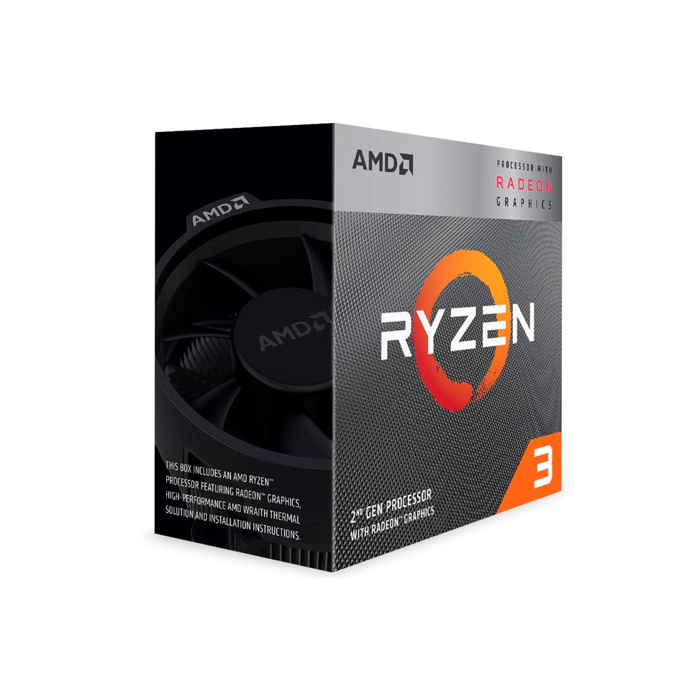 Procesador AMD Ryzen 3 3200G, 3.60GHz, 4MB L3, 4 Core, AM4, 14nm, 65 W.