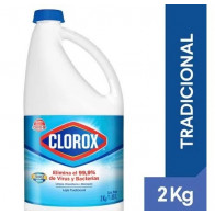 Lejía CLOROX Tradicional Botella 2kg