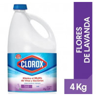 Lejía CLOROX Flores de Lavanda Botella 4kg