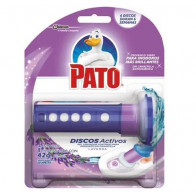 Desinfectante de Baño PATO Discos Activos Lavanda Aplicador y Repuesto Empaque 42g