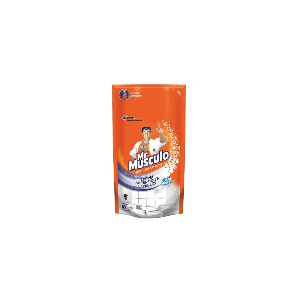 Limpia Vidrios MR. MÚSCULO Oxy Power Doypack 500ml
