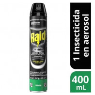 Insecticida en Aerosol RAID Acción Total Frasco 400ml