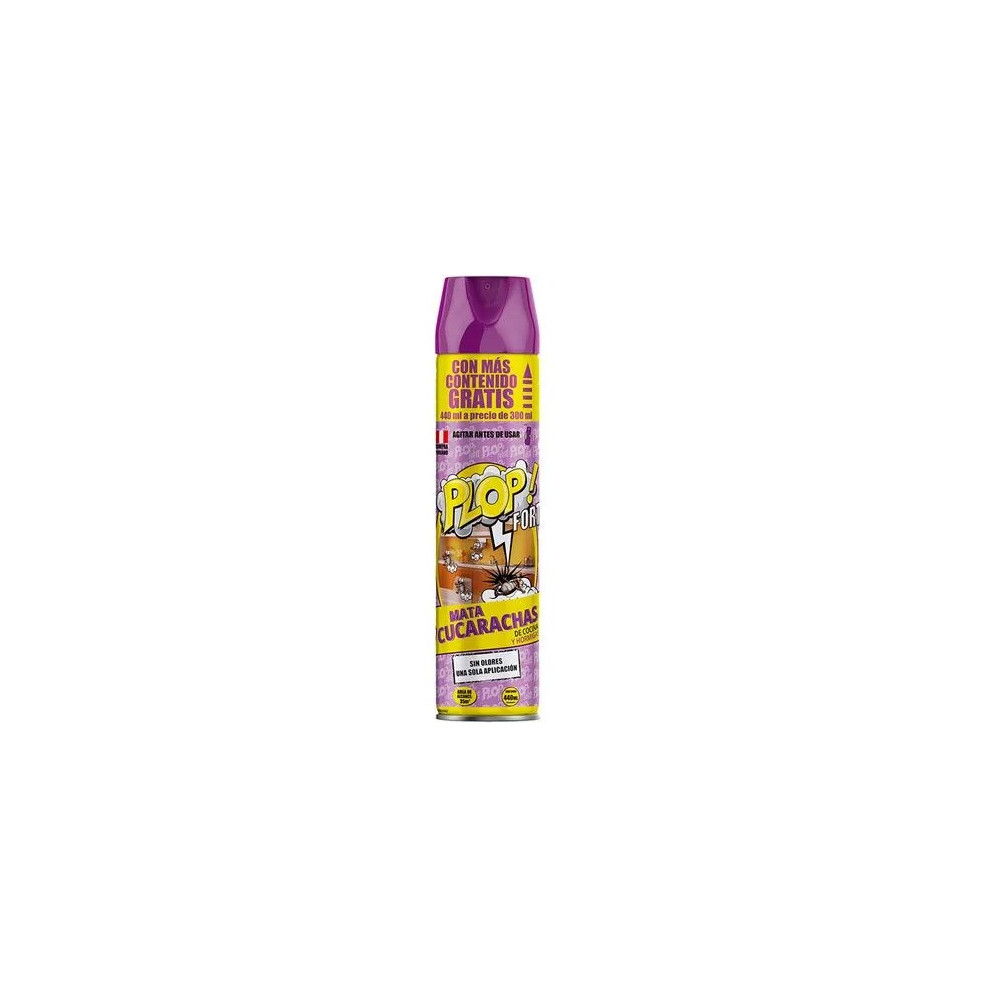 Insecticida en Spray PLOP FORTE Mata Cucarachas Frasco 300ml