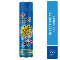 Insecticida Aerosol SAPOLIO Mata Moscas y Zancudos Frasco 360ml