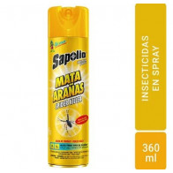Insecticida Aerosol SAPOLIO Mata Arañas Frasco 360ml