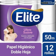 Papel Higiénico ELITE Ultra Doble Hoja Paquete 12unidades