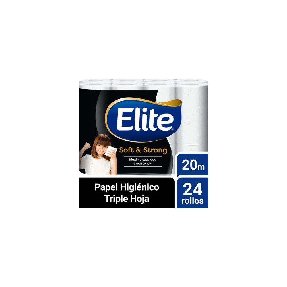 Papel Higiénico ELITE Premium Triple Hoja Paquete 24unidades