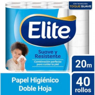 Papel Higiénico ELITE Doble Hoja Paquete 40unidades