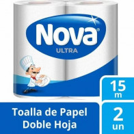 Papel Toalla NOVA Ultra Absorbente Paquete 2unidades