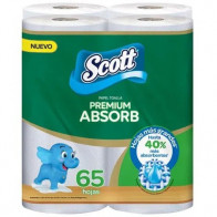 Papel Toalla SCOTT Calorie Absorb 65 hojas Paquete 4unidades