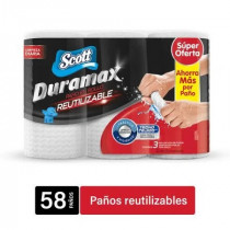 Paño Reutilizable SCOTT Duramax Paquete 3unidades