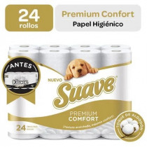 Papel Higiénico SUAVE Premium Confort Triple Hoja Paquete 24unidades