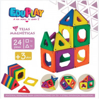 EDUPLAY – TEJAS MAGNETICAS – 24 PIEZAS