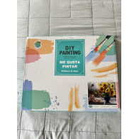 CUADRO PINTURA AL OLEO – GIRASOL – GATO DURMIENTE 40X50