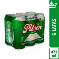 Cerveza PILSEN Lata 473ml Paquete 6un