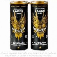 Cerveza Artesanal CANDELARIA Lager Dorada Lata 355ml Paquete 4un
