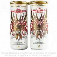 Cerveza CANDELARIA Blanquirroja Lata 355ml Pack 4un