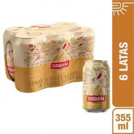 Cerveza CUSQUEÑA Dorada 6 Pack Lata 355ml