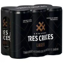Cerveza TRES CRUCES Lata 310ml Paquete 6 latas