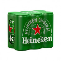 Cerveza HEINEKEN Lata 310ml Paquete 6un