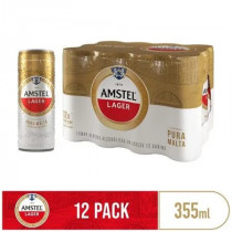 Cerveza AMSTEL Lata 355ml Paqutete 12 LATAS