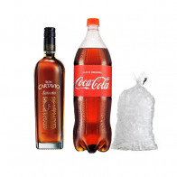 COMBO7  RON CARTAVIO SELECTO 5 AÑOS 750ml + COCA COLA 1.5lt + HIELO